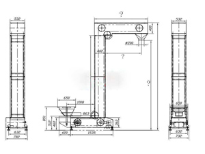 Z型斗式提升機外形圖紙